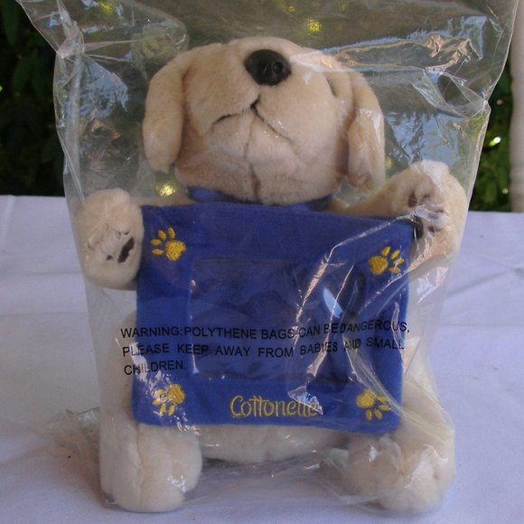 🎉HOST PICK🎉 Plush Dog Lab Retriever Picture Frame Cottonelle Limited Ed. NIP - Picture 2 of 6